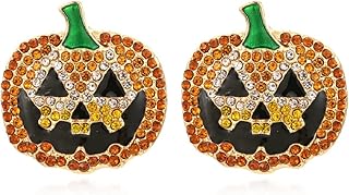 Pumpkin Earrings for Women, Halloween Pumpkin Stud Earrings for Girls, Thanksgiving Pumpkin Earrings Hypoallergenic, Cute Vegetable Pumpkin Earrings Studs, Pumpkin Ear Studs, Holiday Pumpkin Jewelry Gifts Funny Earrings