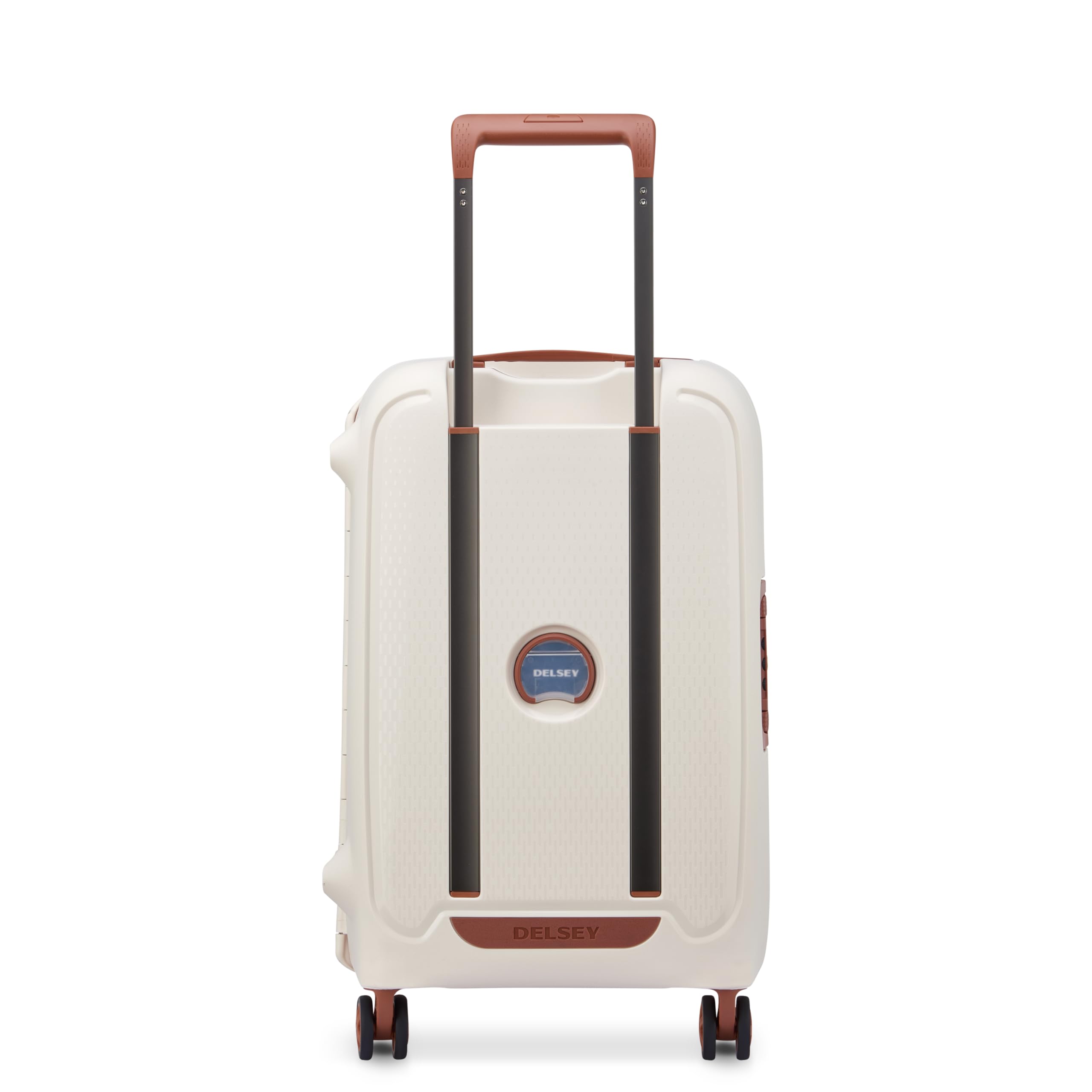 DELSEY Paris - MONCEY - Valise Cabine Rigide Matière Recyclée et Recyclable - 55x35x25 cm - 38 litres - S - Angora