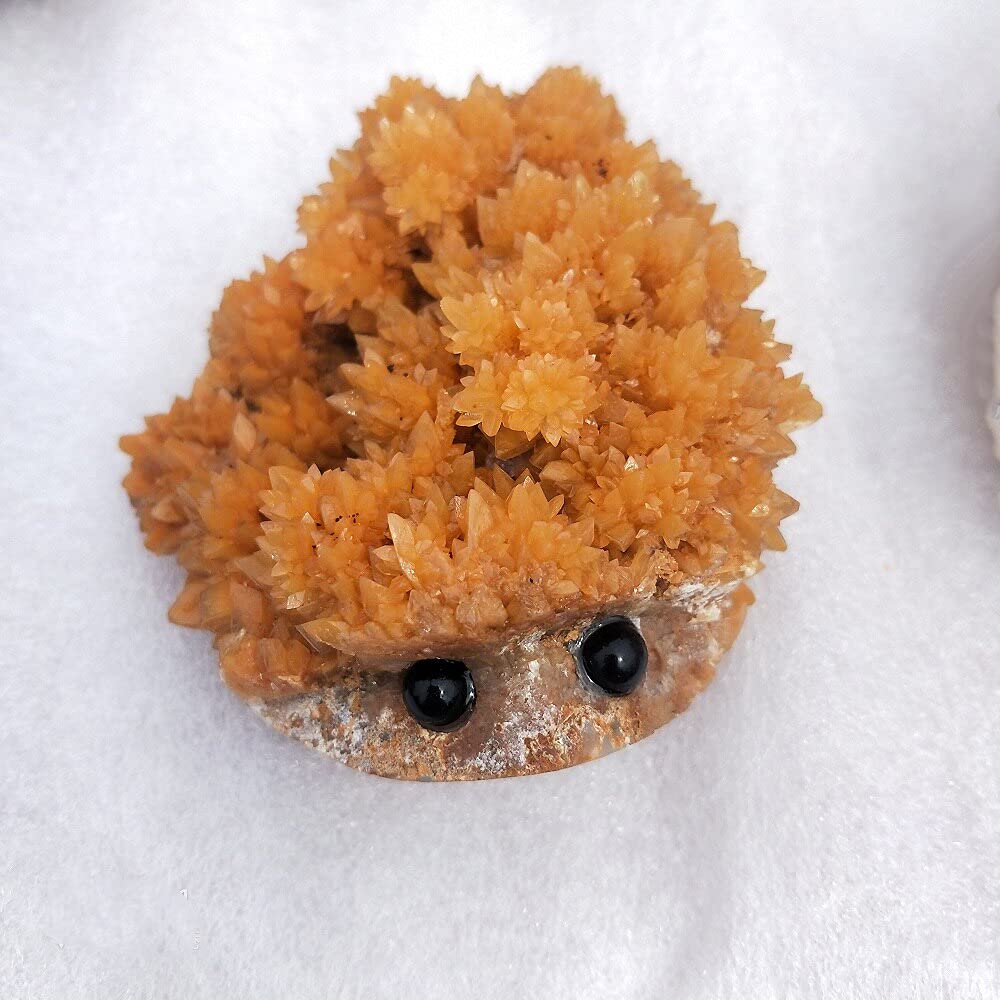 ハリネズミ 天然クリスタル生石 クラスター 彫物 【公式通販】