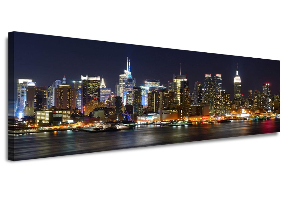 Visario bestpricepictures 47" x 16" picture on canvas New York USA 5715-SCT- image/photo/print ready to hang