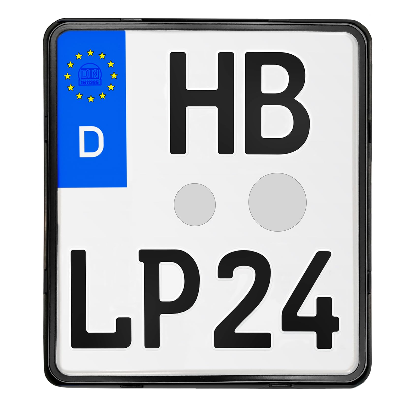 Kennzeichenhalter Motorrad 180x200 Nummernschildhalterung Motorrad 180 x 200 rahmenlos Kennzeichenhalterung Kennzeichenverstärker motorrad-kennzeichenhalter Kennzeichen Halter mit Befestigungsmaterial