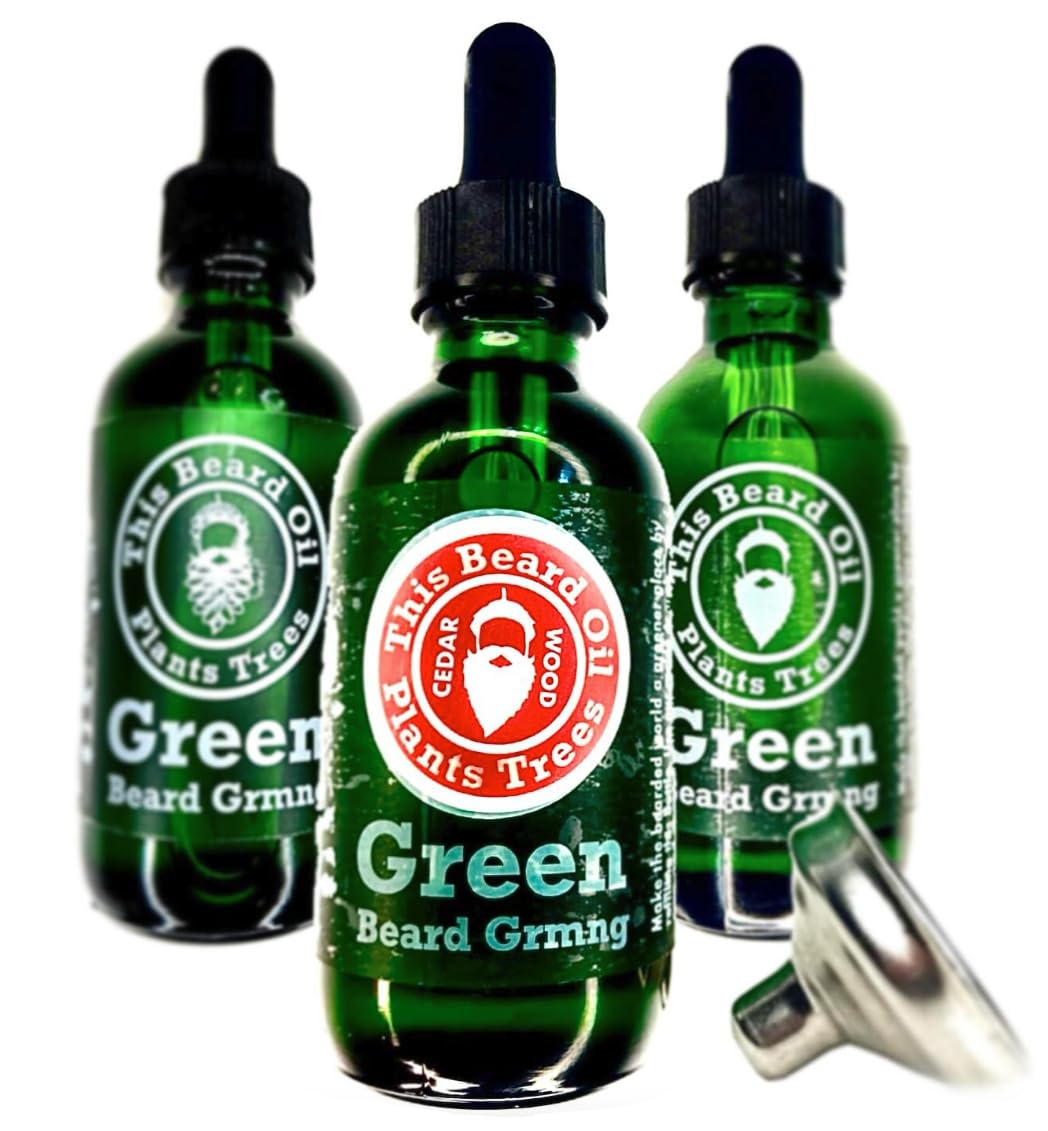 Cedarwood Beard Oil for Men – Natural Men’s Beard Oil with Hempseed, Jojoba, Meadowfoam & Coconut Oils – Beard Softener, Strengthens and Moisturizes –