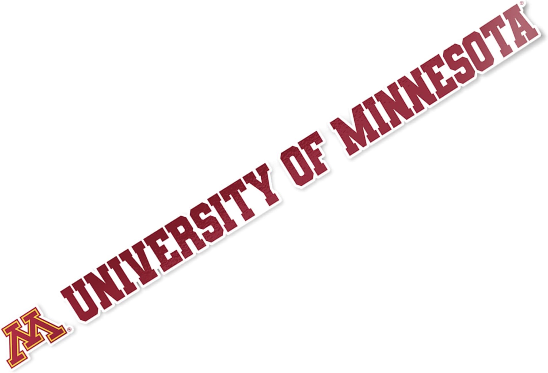 Minnesota Golden Gophers Sticker Car Decal (15 Inch) | Officially Licensed UMN University of Minnesota Vinyl Decal Sticker for Laptops, Water Bottles, Cars, Windows & Scrapbooks