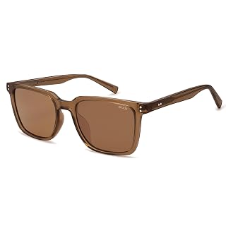 SOJOS Unisex Rectangle Polarized Sunglasses TR90 Square Frame UV400 Protection Lightweight Flexible for Men and Women - Amazon product rated Grade B