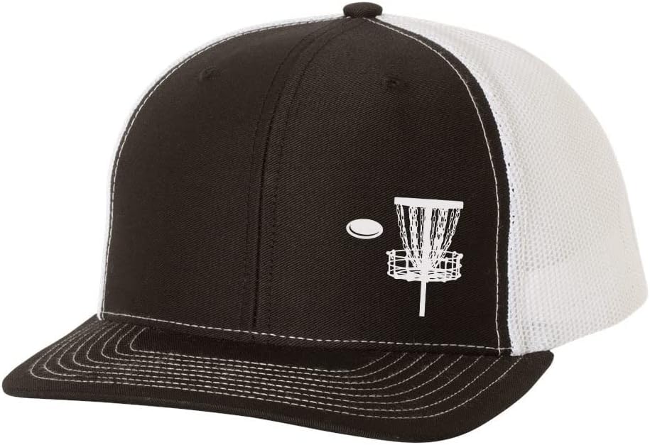 Trenz Shirt Company Disc Golf Basket Goal Golfer Mens Embroidered Mesh Back Trucker Hat