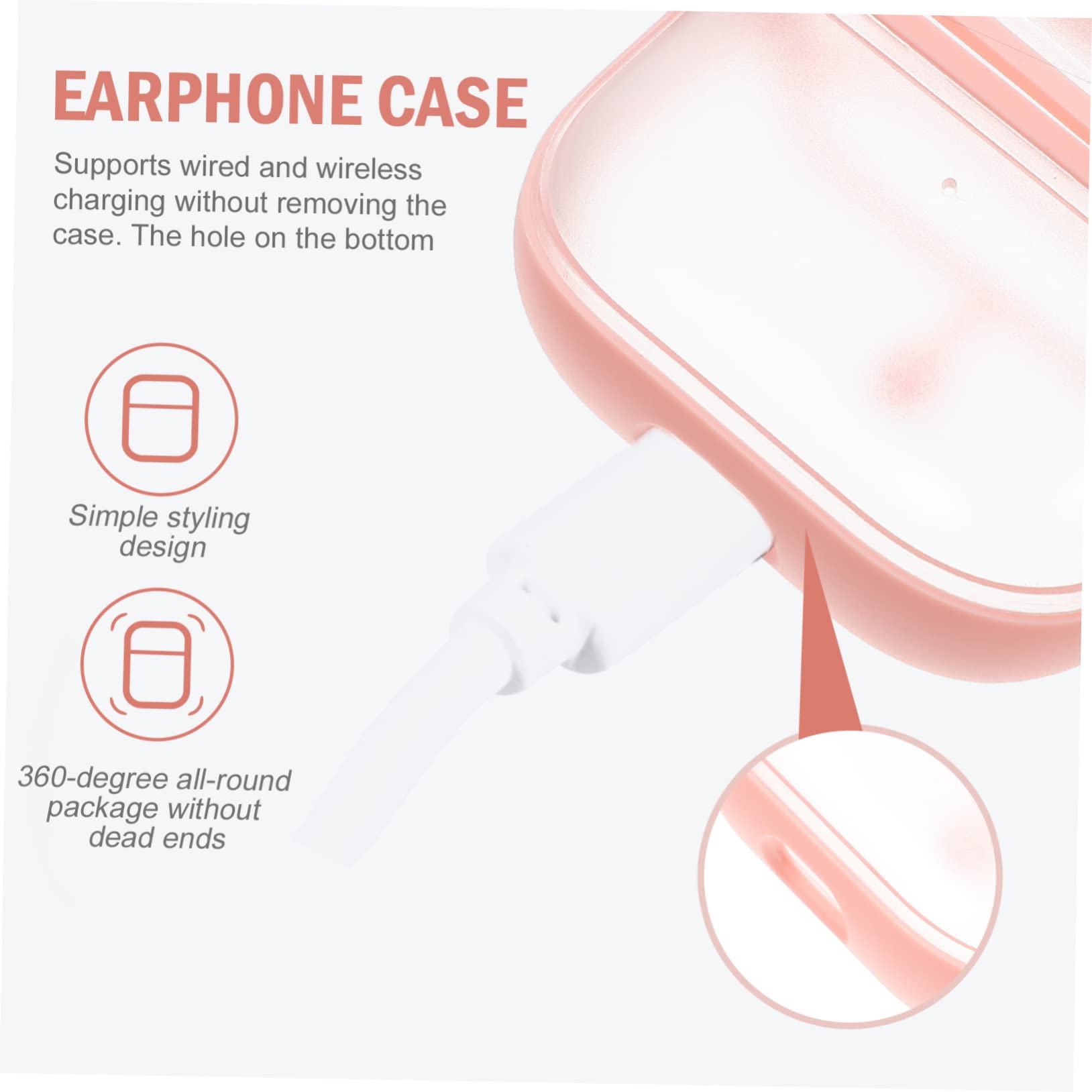 OSALADI 5juegos Funda Protectora De TPU para Auriculares Inalámbricos Compatible Resistente Rayones y Golpes Accesorio para