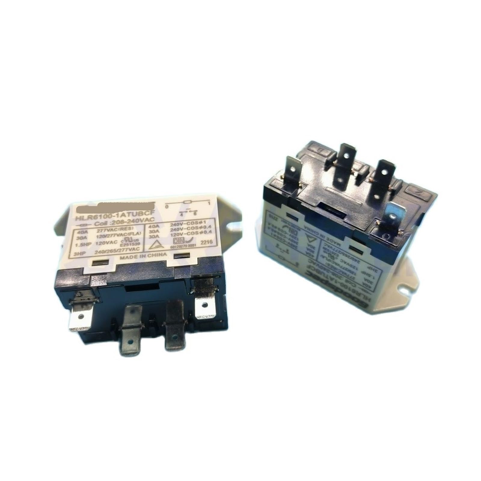 Relé HLR6100-1ATUBCF 208-240VAC 40A soluciona fallos de arranque en motores monofásicos