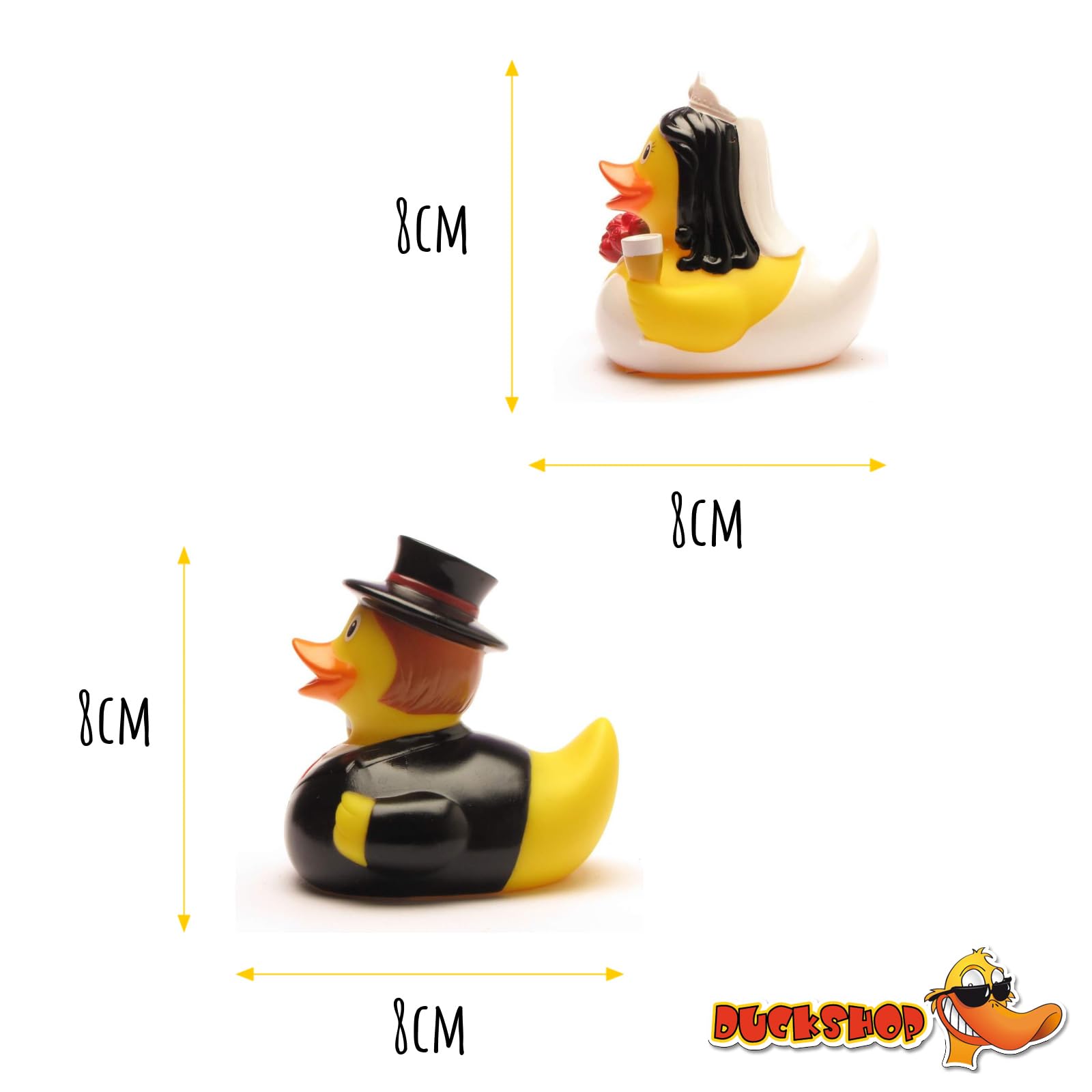 Lustige Badeenten Für Hochzeiten | Mit Sonnenbrillen & Hüten - Coole Dekoration