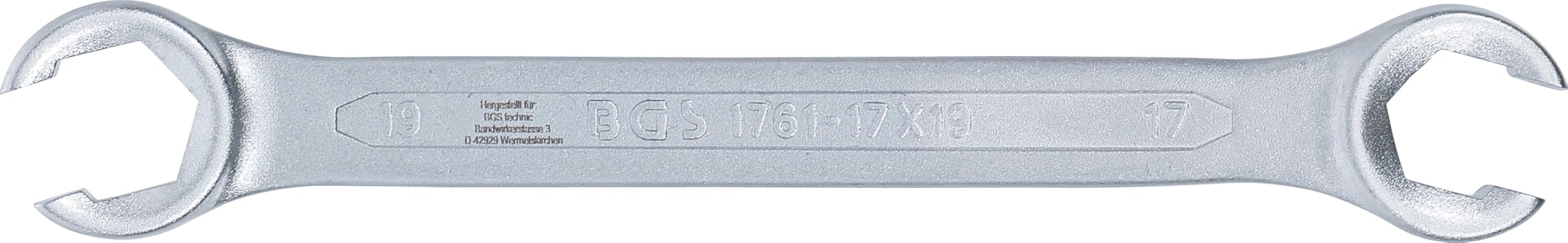BGS 1761-17x19 | Chiave a doppio anello, aperta | 17 x 19 mm