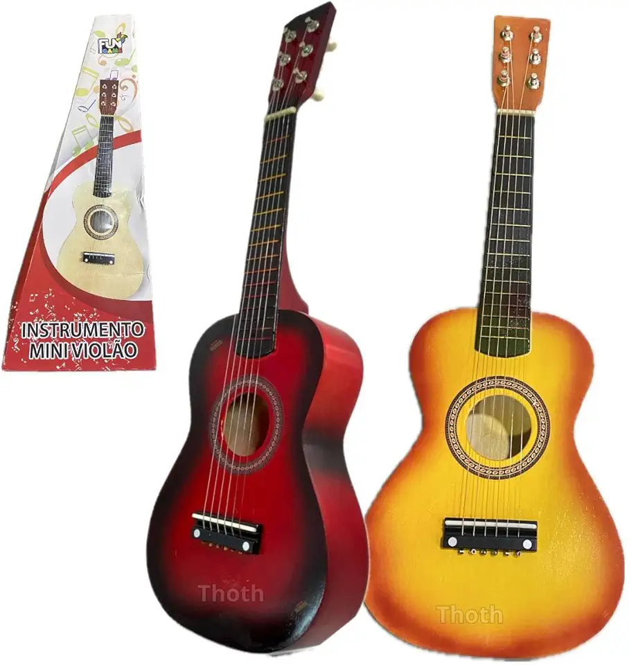 Violão Infantil Semi Profissional Cordas Aço Mini Viola Instrumento Musical Menino Menina