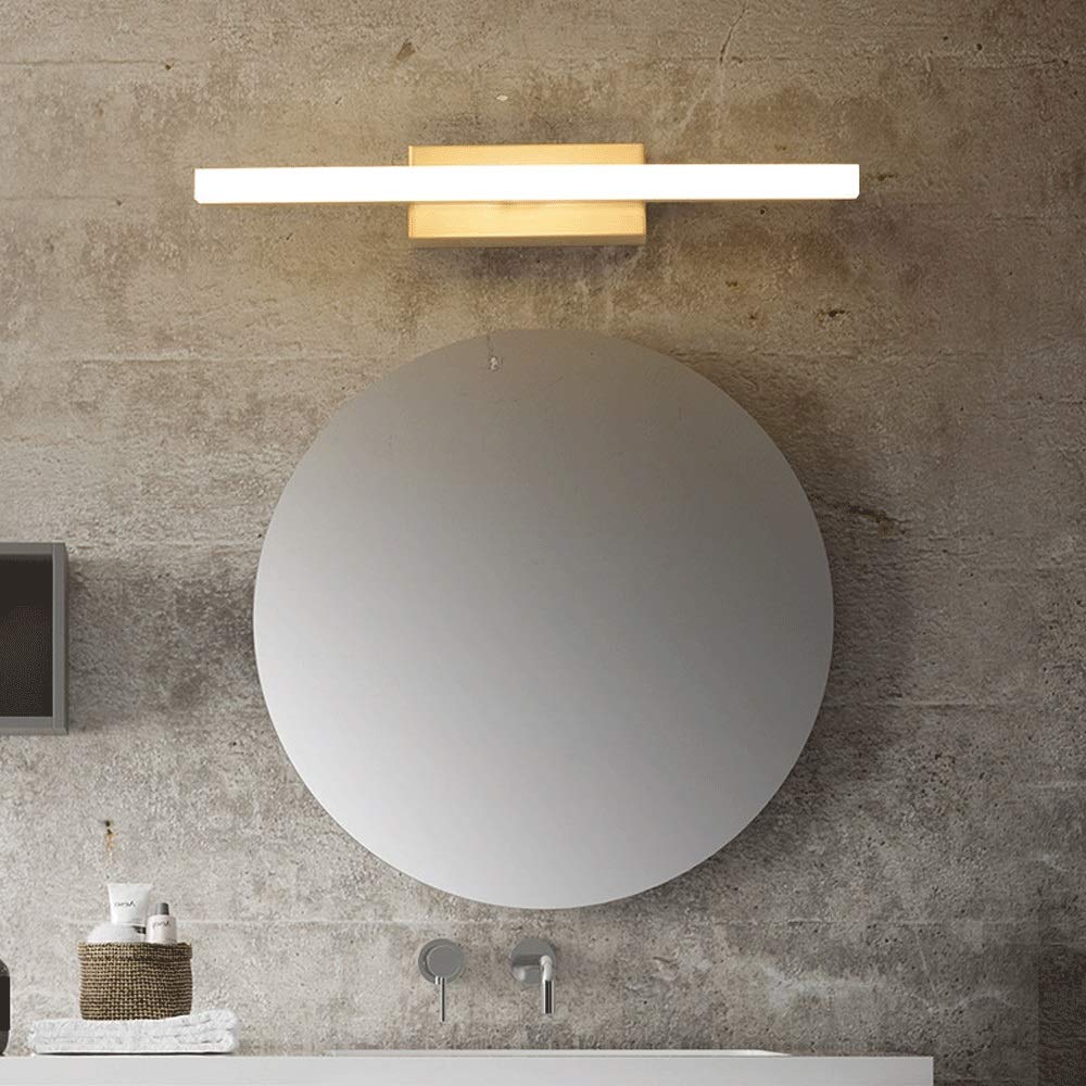 Siet Luci a specchio a LED, lampada a specchio per il trucco, moderno Lanterna da parete da bagno dimmerabile da bagno per lo specchio da bagno Armadio luce 3 colori luminosità [classe energetica A ++