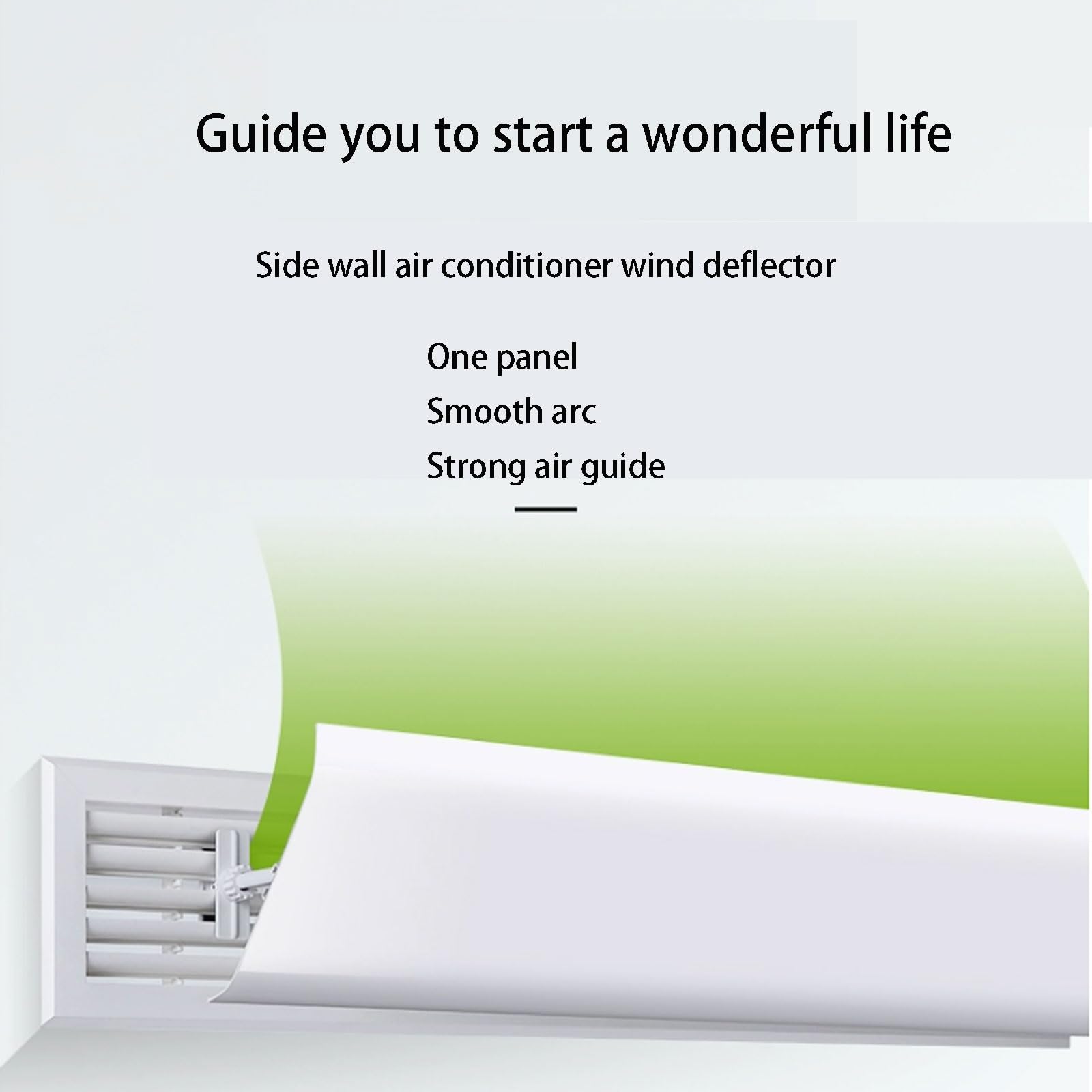Deflettore Condizionatore Universale Materiale Dells'ABS, Regolabile Parabrezza Aria Condizionata Scudo del Condizionatore Freddo/Calda, Prevenire Flusso Diretto di Aria Aria (Size : A-20 * 90CM)