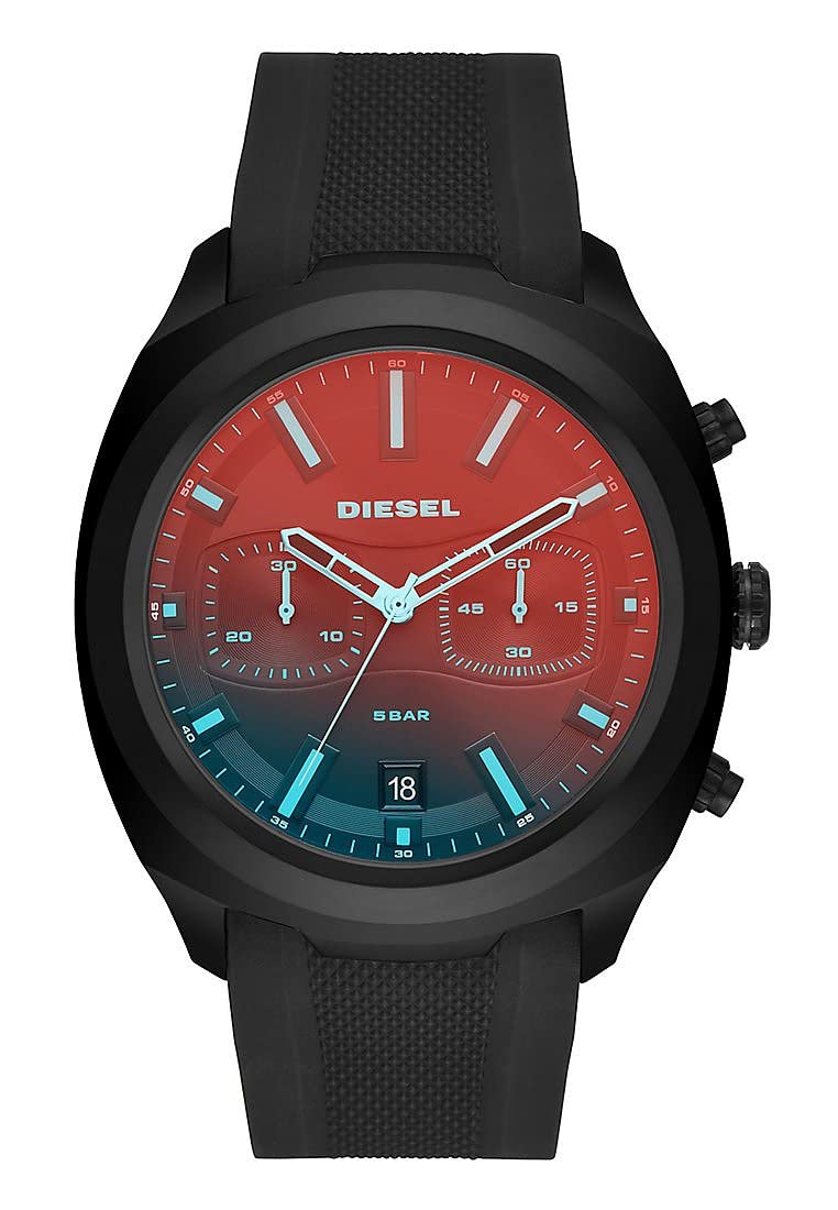 Diesel Men's Uber Chief Multi-Movement Watch with Aviation Inspired crownguard