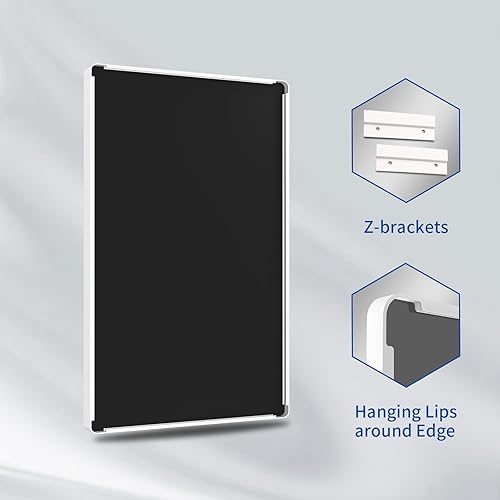 Miniatura 7 de WEER Espejo de baño blanco de 24 x 32 pulgadas, espejo rectangular redondeado con marco de metal blanco, espejo de tocador de baño blanco mate con