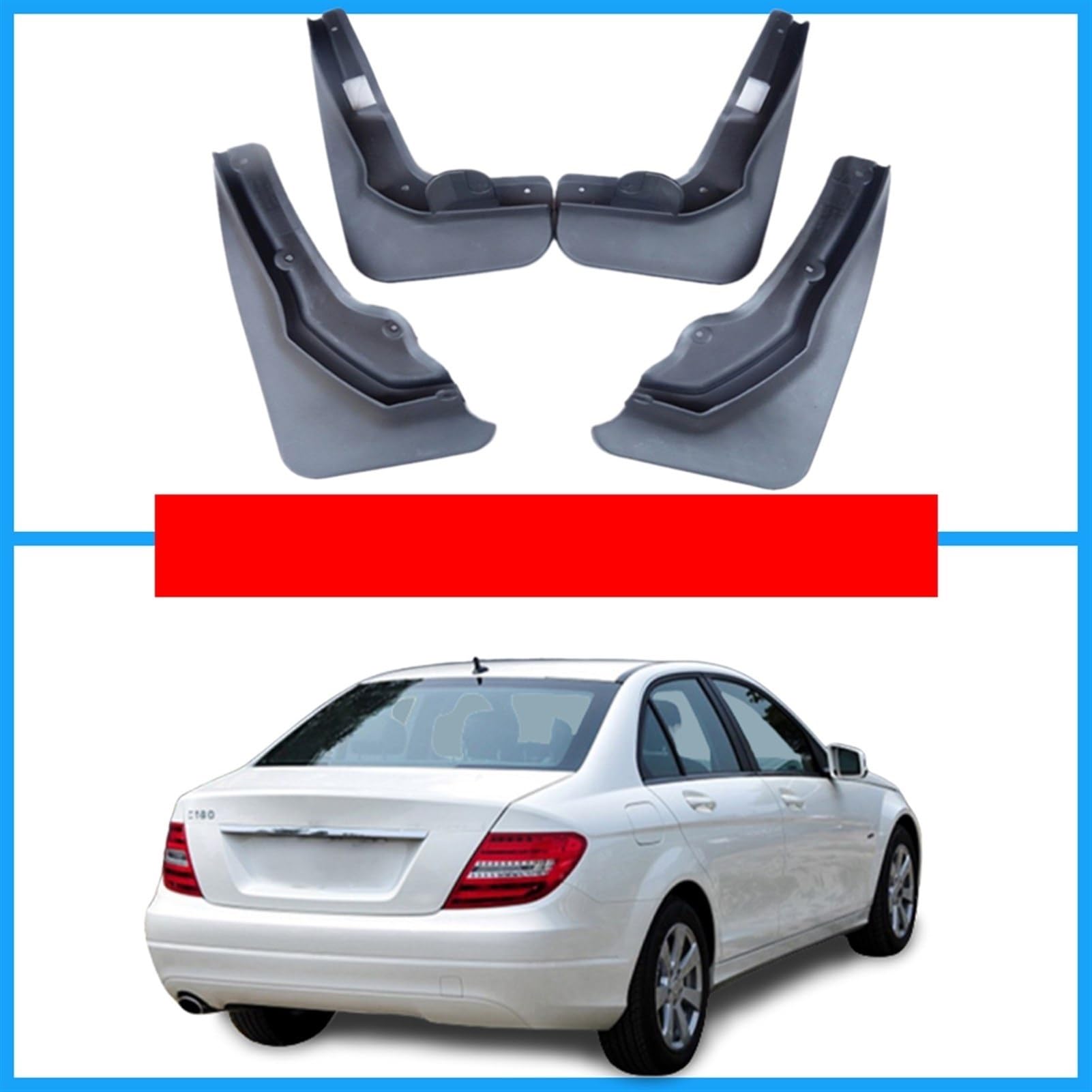 Parafanghi anteriori e posteriori, for Mercedes-Benz
