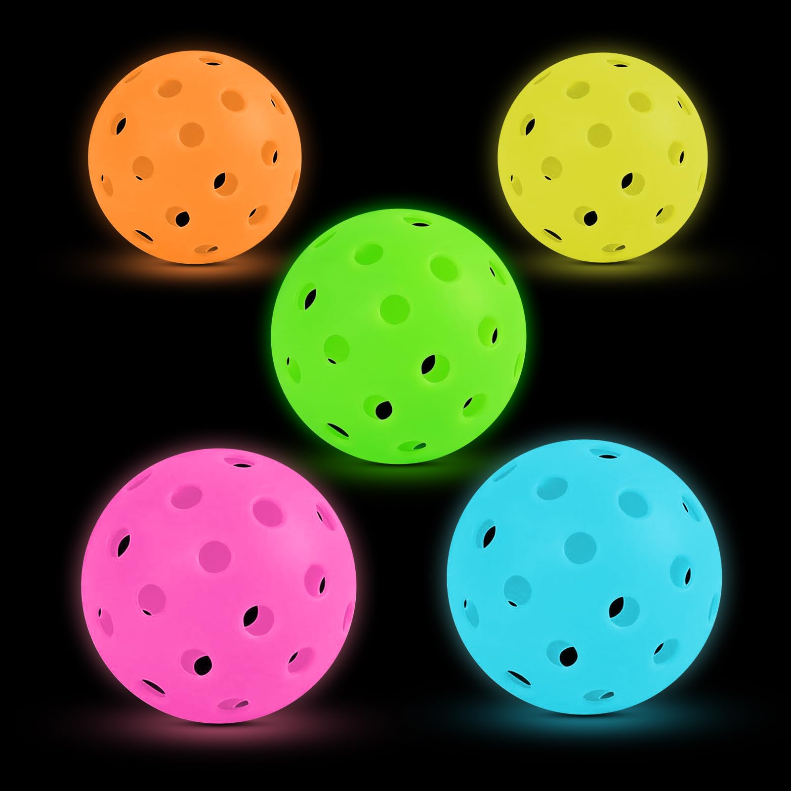 Amazon.com : Bvdfgk Glow in The Dark Pickleballs - Light Up