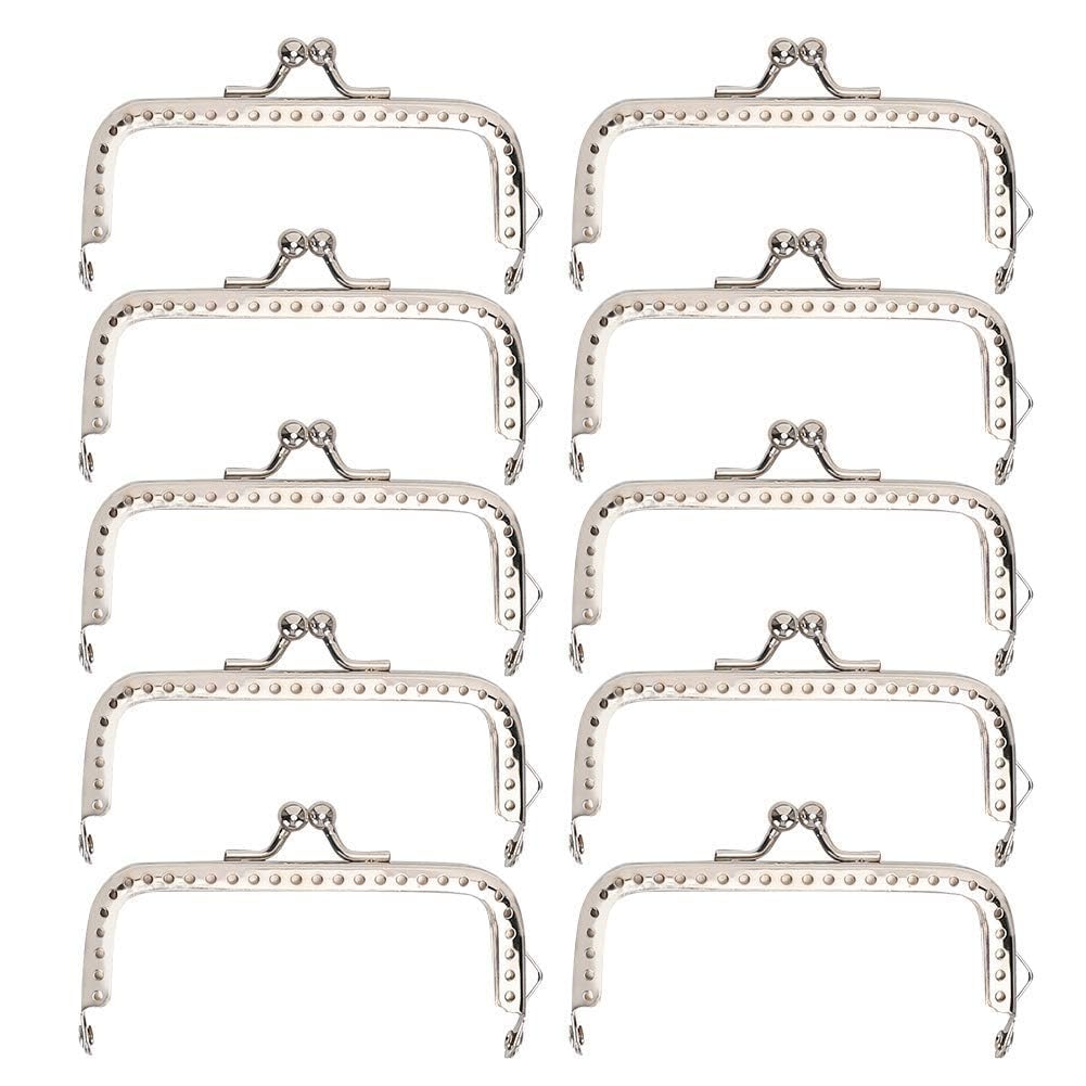 10Pcs Purse Bag Kiss Clasp Lock 8.5cm Purse Making Clasp Lock Coin Bag Frame Clasp Lock Clip for DIY Handbag Making Sewing Craft