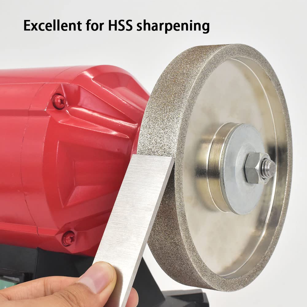 CBN Grinding Wheel 8 Inch 1" Wide, 5/8" Arbor, Suitable For All - View #9