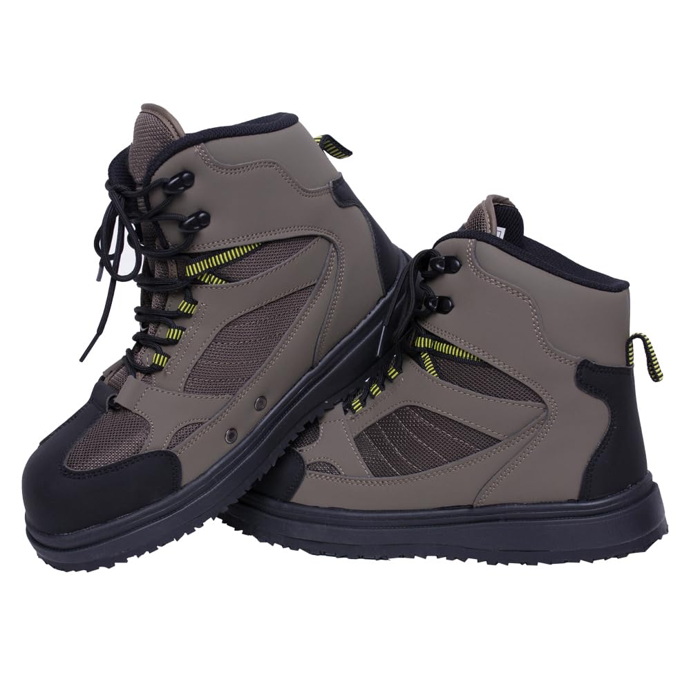 Raprance Men's Fishing Wading Boot Rubber Cleated Outsole for Fly Fishing，44