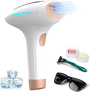 Laser Hair Removal for Women Permanent, 45°F Ice-Cooling Contact, Safe & Virtually Painless Alternative to Salon IPL Hair ...