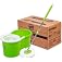 Scotch-Brite Twin Bucket Spin Mop with Easy Wring & Rinse System, 360° Adjustable Handle, High Absorbency Microfiber for Deep
