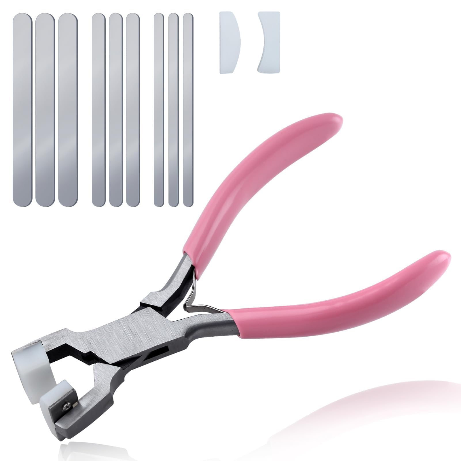 LEONTOOL Bracelet Bending Pliers with 9 Aluminum Bracelet Blanks Metal Bracelet Making Kit Bracelet Metal Stamping Kit, Bracelet Bender for Making Cuff Bracelet Tool Jewelry Making Supplies