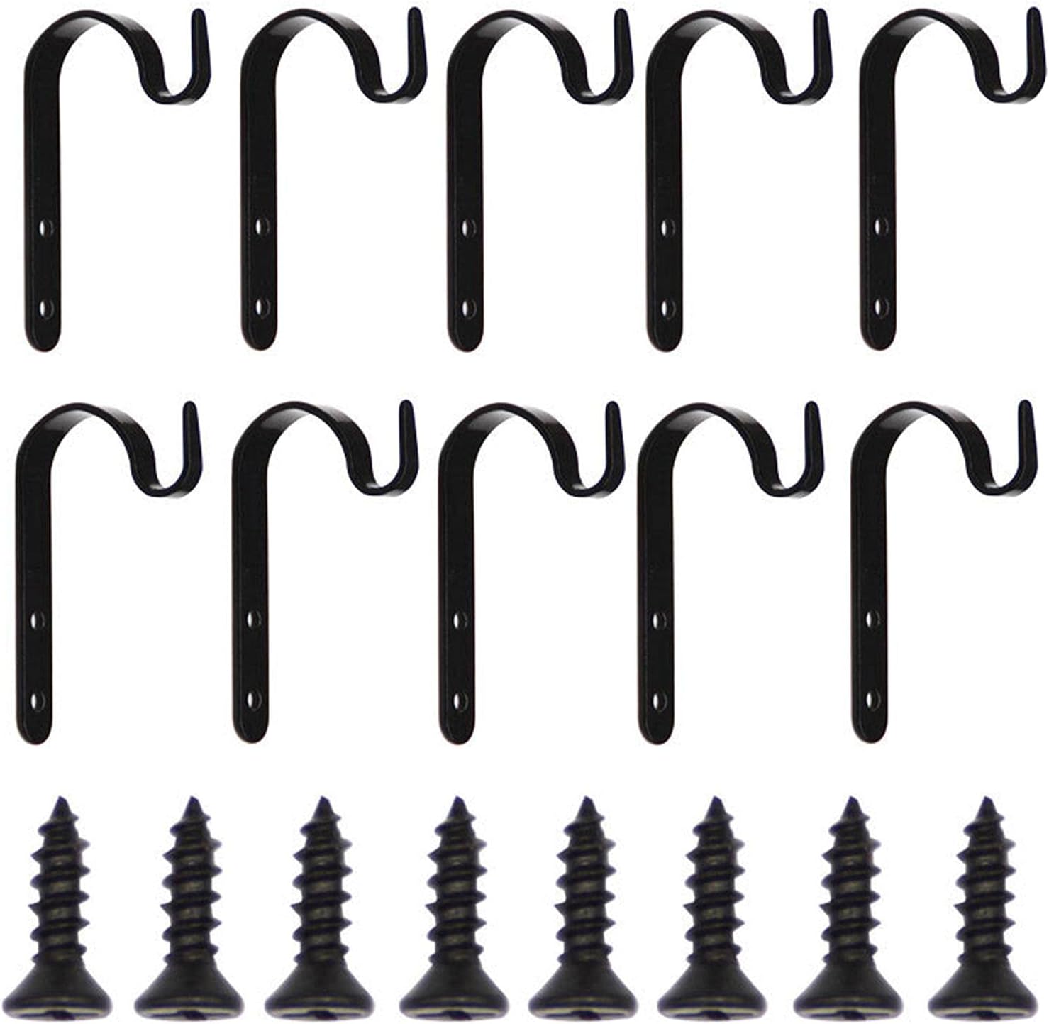 Anwangda 10 Pcs Wall Hooks Brackets, Heavy Duty Rust Resistant Lantern
