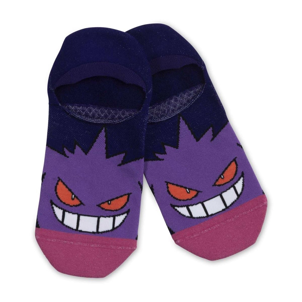 Pokémon Center: Gastly, Haunter & Gengar Terrifying Trio Calcetines invisibles (3 pares) (talla única-adulto), Multi, talla única