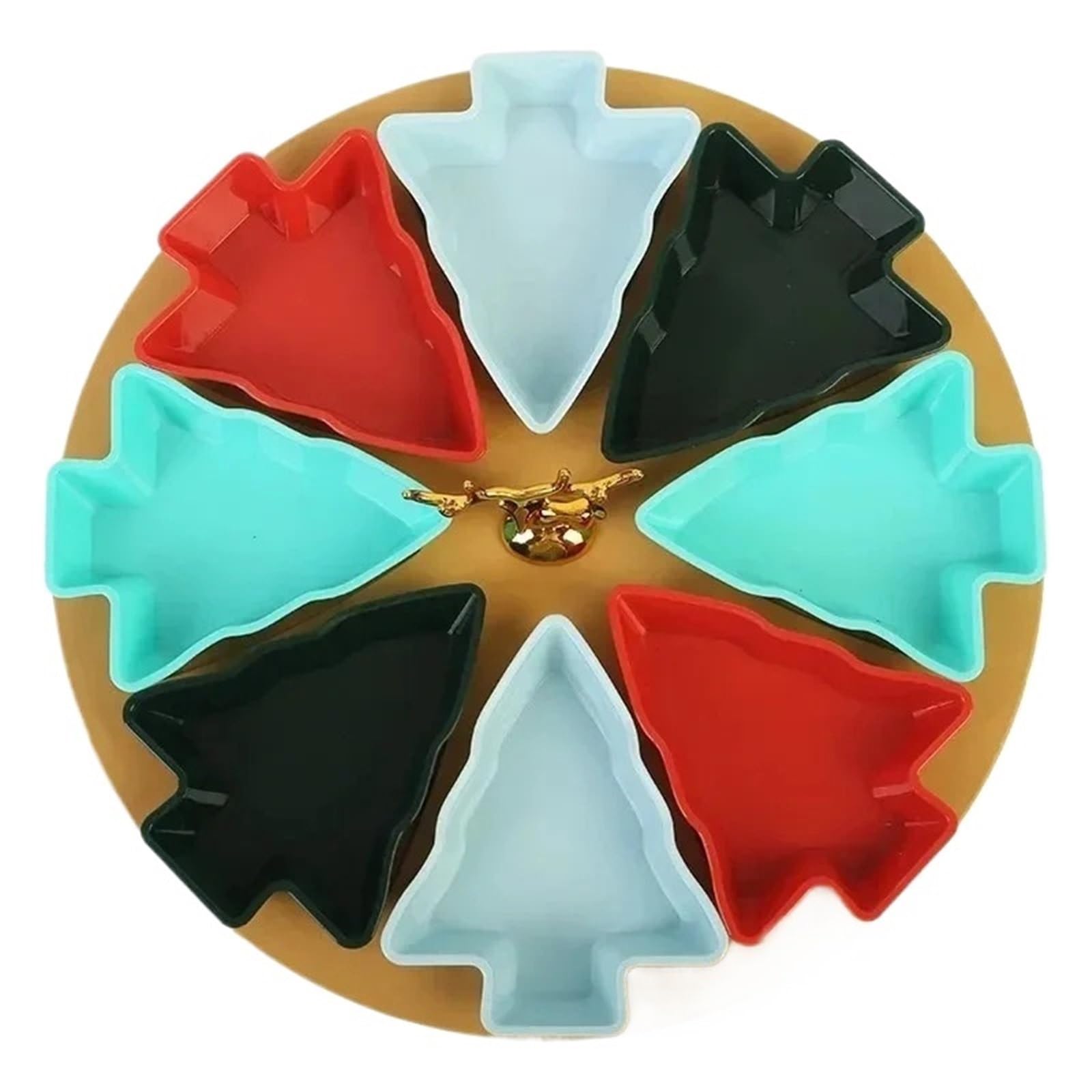 Bandeja separada con 8 rejillas en forma de árbol para Almacenar Nueces | Plato de fruta for desayuno, caja de dulces de nueces for el hogar, decoración creativa de 8 rejillas