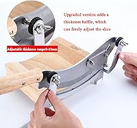 Vista 4 de CGOLDENWALL Cortadora manual de medicina china de acero inoxidable, herbáceas chinas, máquina de cortar medicina herbaria china para el hogar