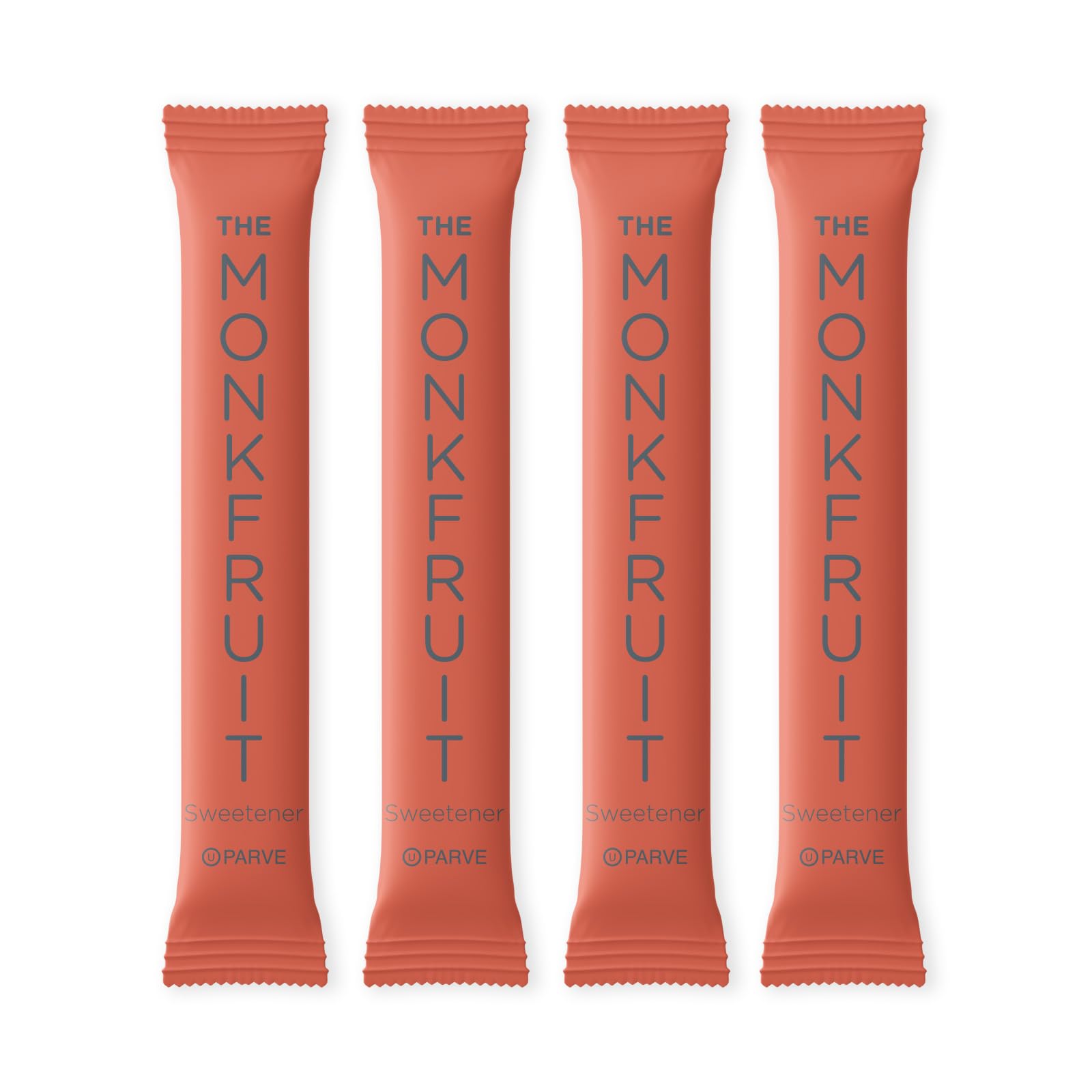 THE MONK FRUIT - Zero Calorie Monk Fruit Sweetener w/Erythritol 500 Individual Serving Stick Packets - U Parve/Kosher