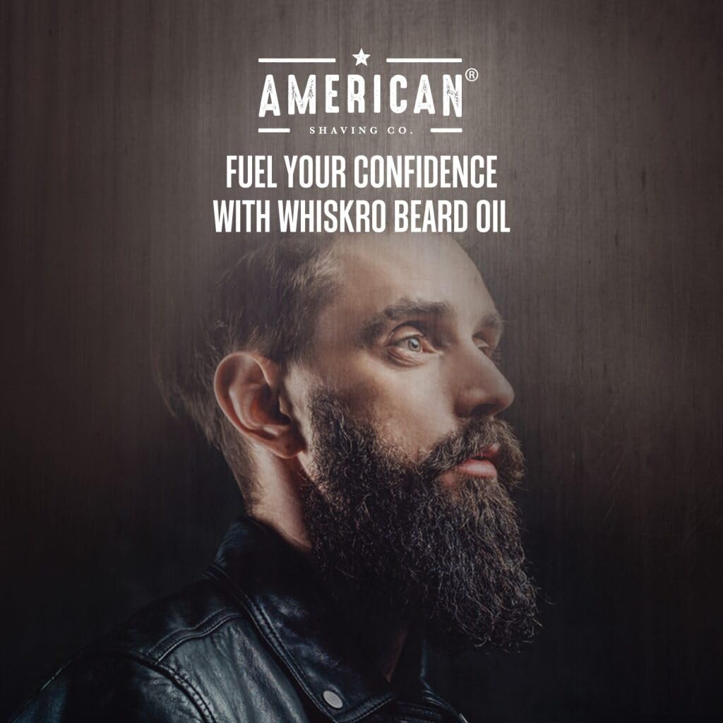 Whiskro Beard Oil for Men |100 % Pure Organic Avocado Oil | Non-Greasy Beard Conditioner & Softener | Natural Oil for Thicker, Fuller Beard| Premium Facial Hair Growth Products| US made