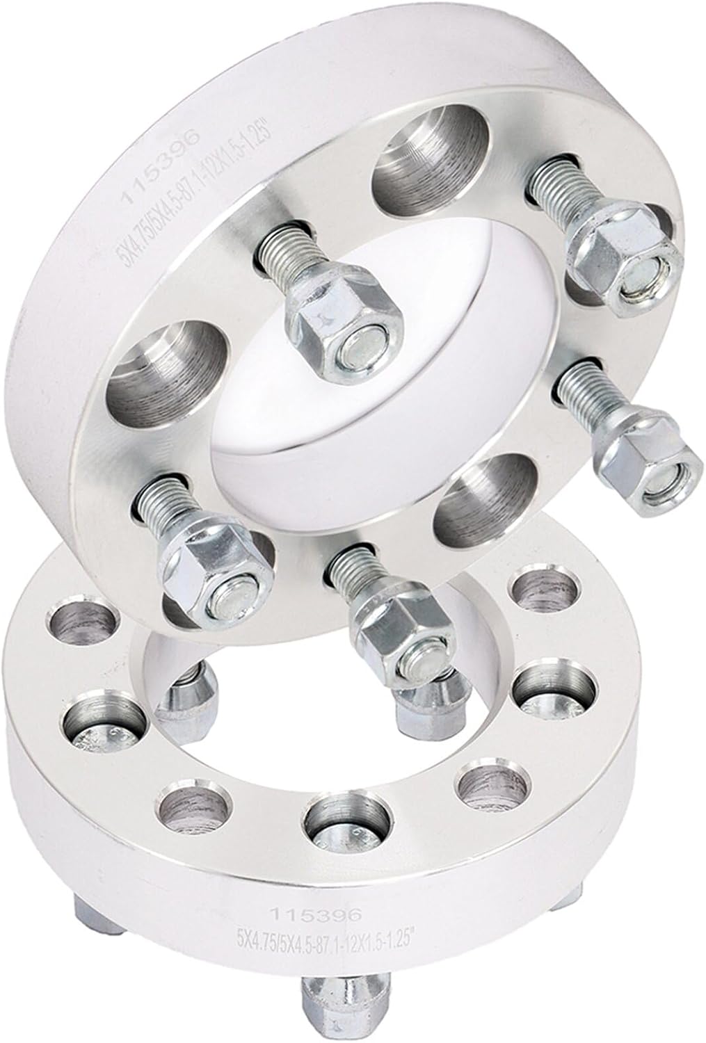 ECCPP 2PCS 1.25" (32mm) Change Bolt Pattern from 5x4.75 to 5x4.5 Wheel Adapters Conversion 5 Lug 5x120.65 to 5x114.3 fit for 1982-2002 for Chevrolet Camaro| 1988-2014 for Chevrolet Corvette