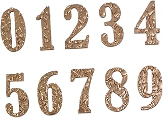 OSALADI 10pcs Mailbox 3D Three-Dimensional House Number 3D Self Adhesive Door House Numbers Front House Address Number Stickers Metal Trim Front Door Sign Digital Sign Mailbox Number 3D