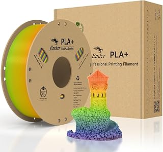 Creality PLA Plus Filament, 1.75mm PLA+ PLA Pro Filament Stronger Toughness Smooth Printing Dimensional Accuracy +/- 0.02mm 1kg(2.2lbs) Roll Cardboard Spool Fit for Most FDM 3D Printers (Colorful)
