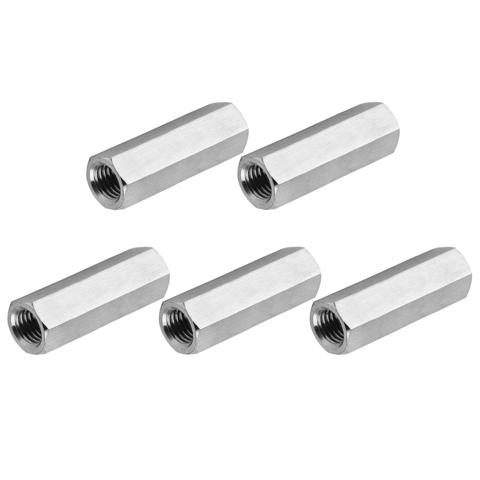 PATIKIL 8#-32 UNC 304 Stainless Steel Hex Coupling Nuts