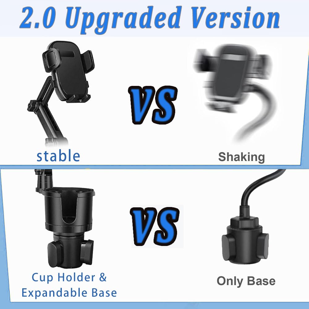 2-in-1 Auto Lüftungs Halter - Handyhalter & Becherhalter Kombiniert