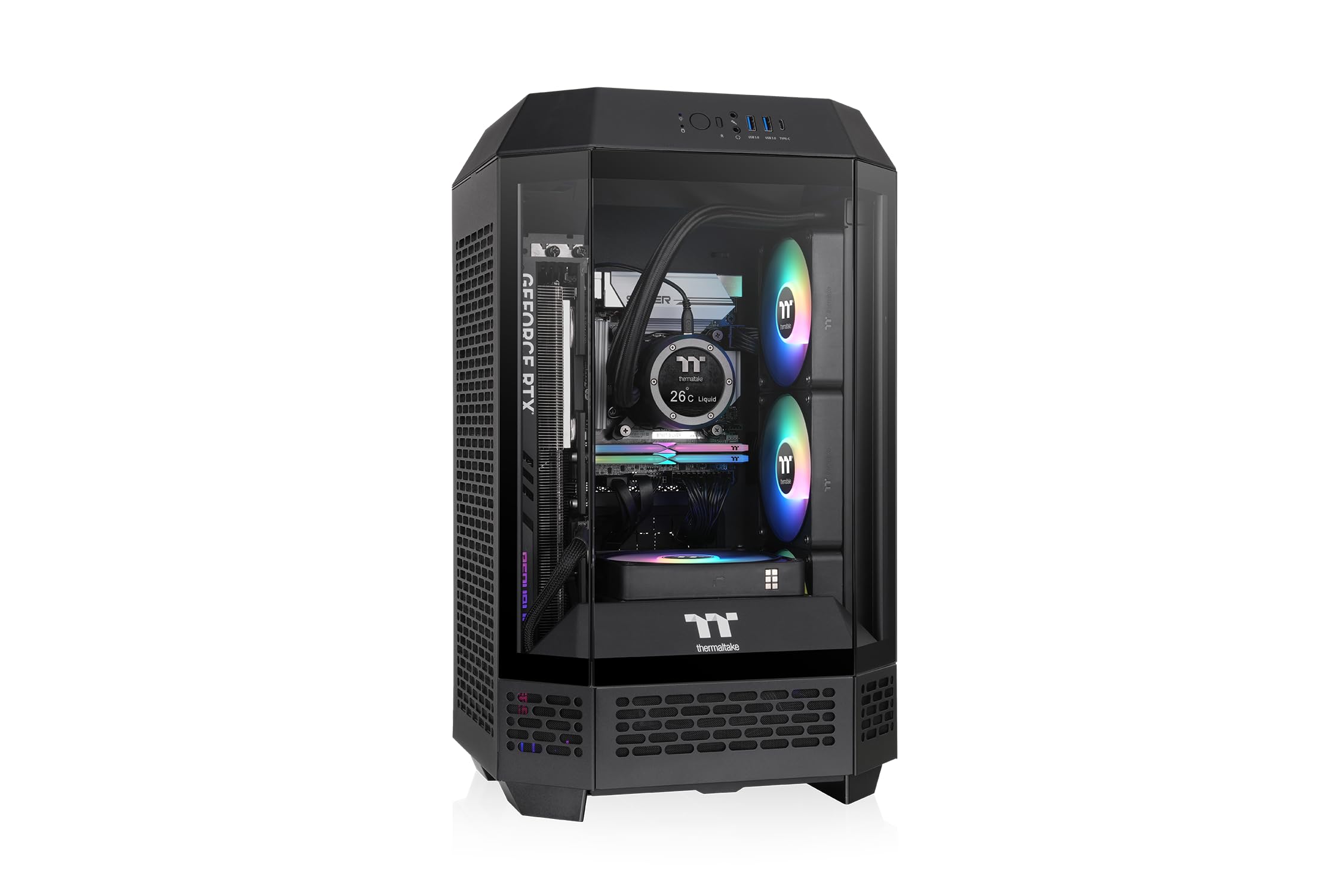 Thermaltake The Tower 250 | Mini ITX Case | Black — view 8