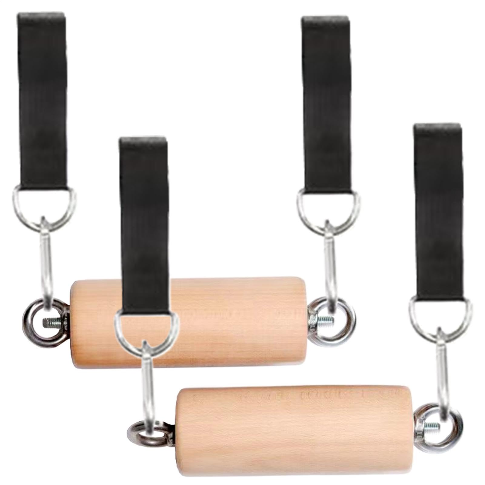 Uchwyty do podciągania, 2 x drewniane uchwyty do wspinaczki, 14 x 3 cm, do domu, na siłownię, przenośne uchwyty treningowe dla mężczyzn, drewniane uchwyty do podciągania, do baru