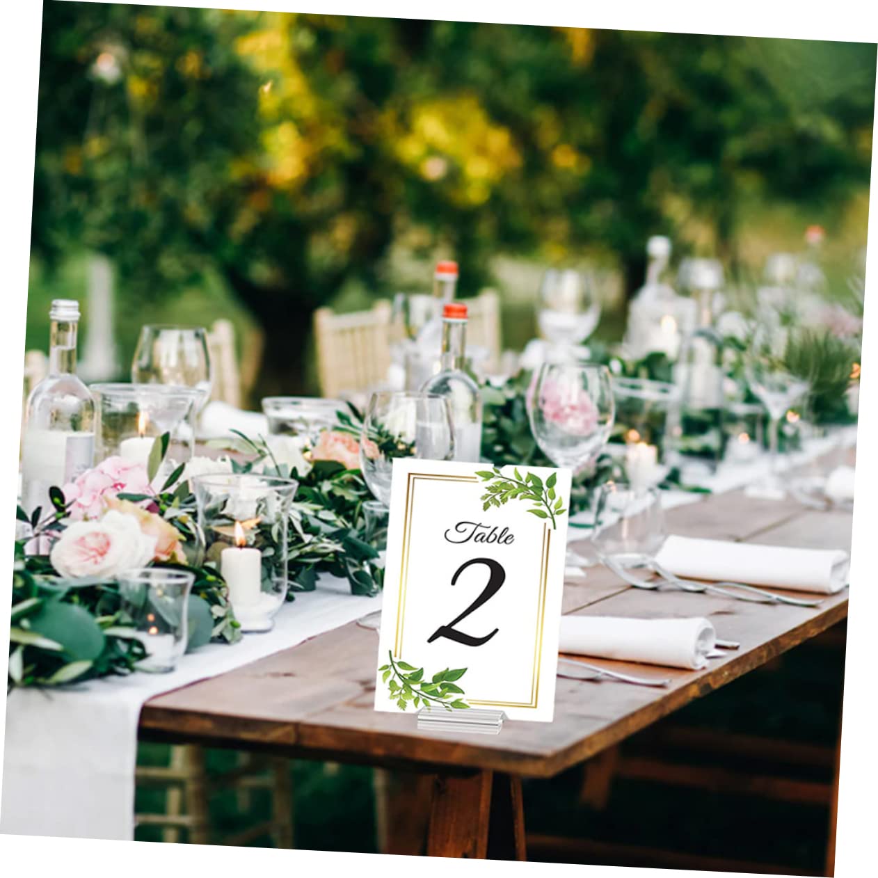 SHINEOFI 36piezas Soportes De Acrílico Transparente Para Tarjetas De Titulares De Números De Mesa Menú y Cartas Para Bodas y Eventos Diseño Moderno y Minimalista