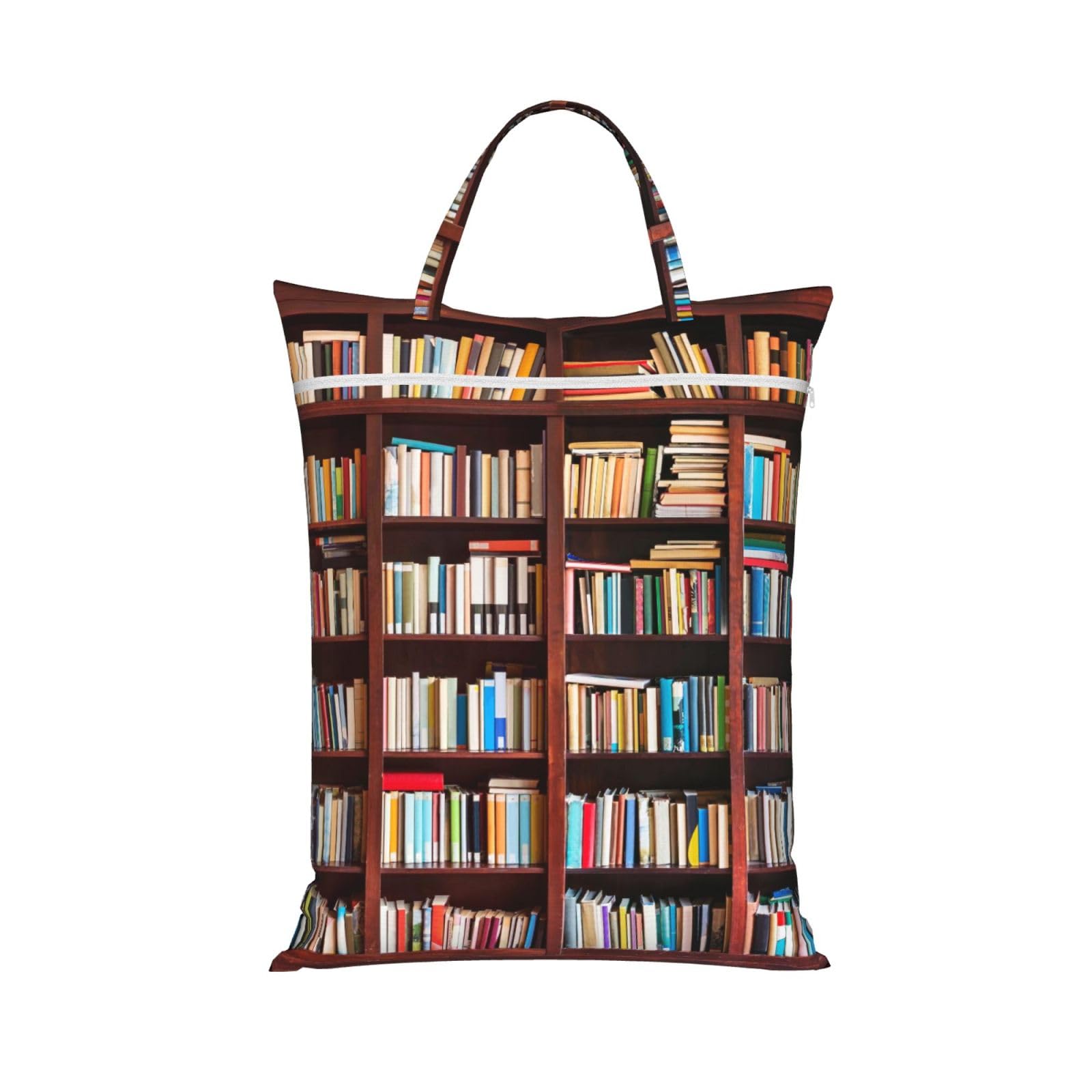 YFSGDLBN books printed Travel dirty laundry bag clothes pack Storage Basket Bag