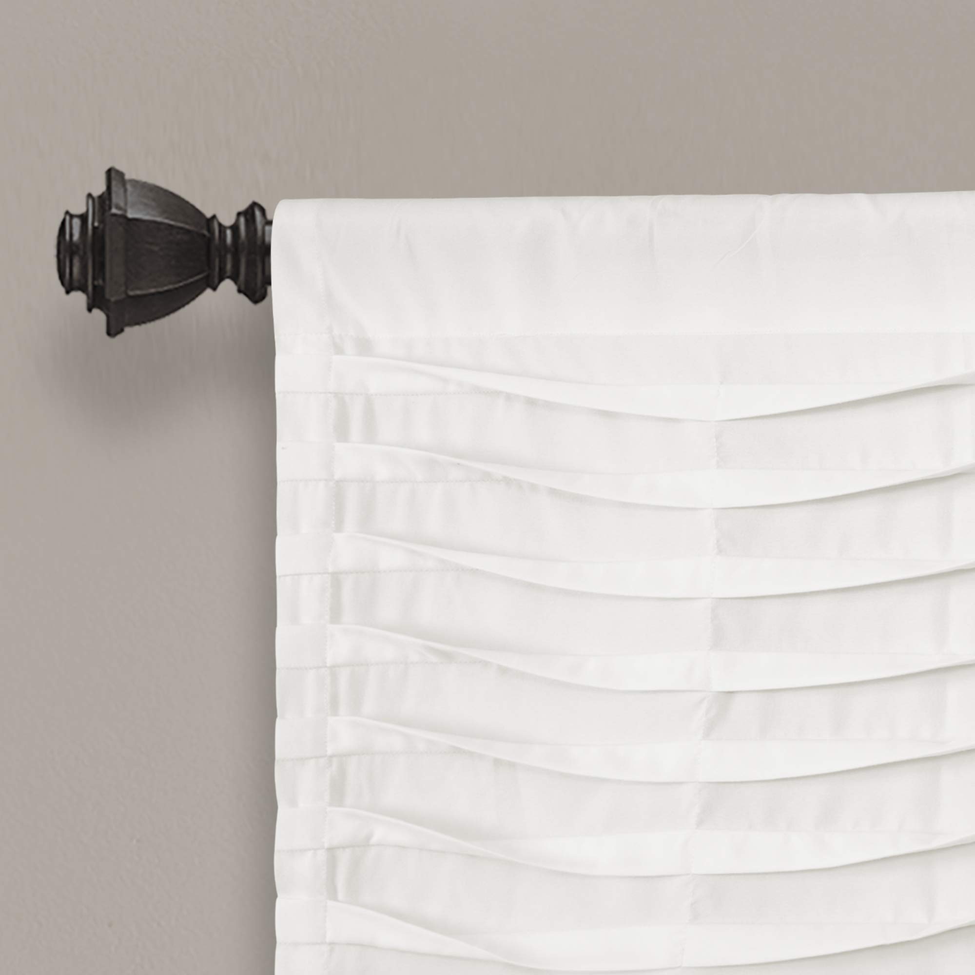 Lush Decor, 18” x 52”, White Wave Texture Valance, W 52" x L 18" (1 Panels) - Image 4