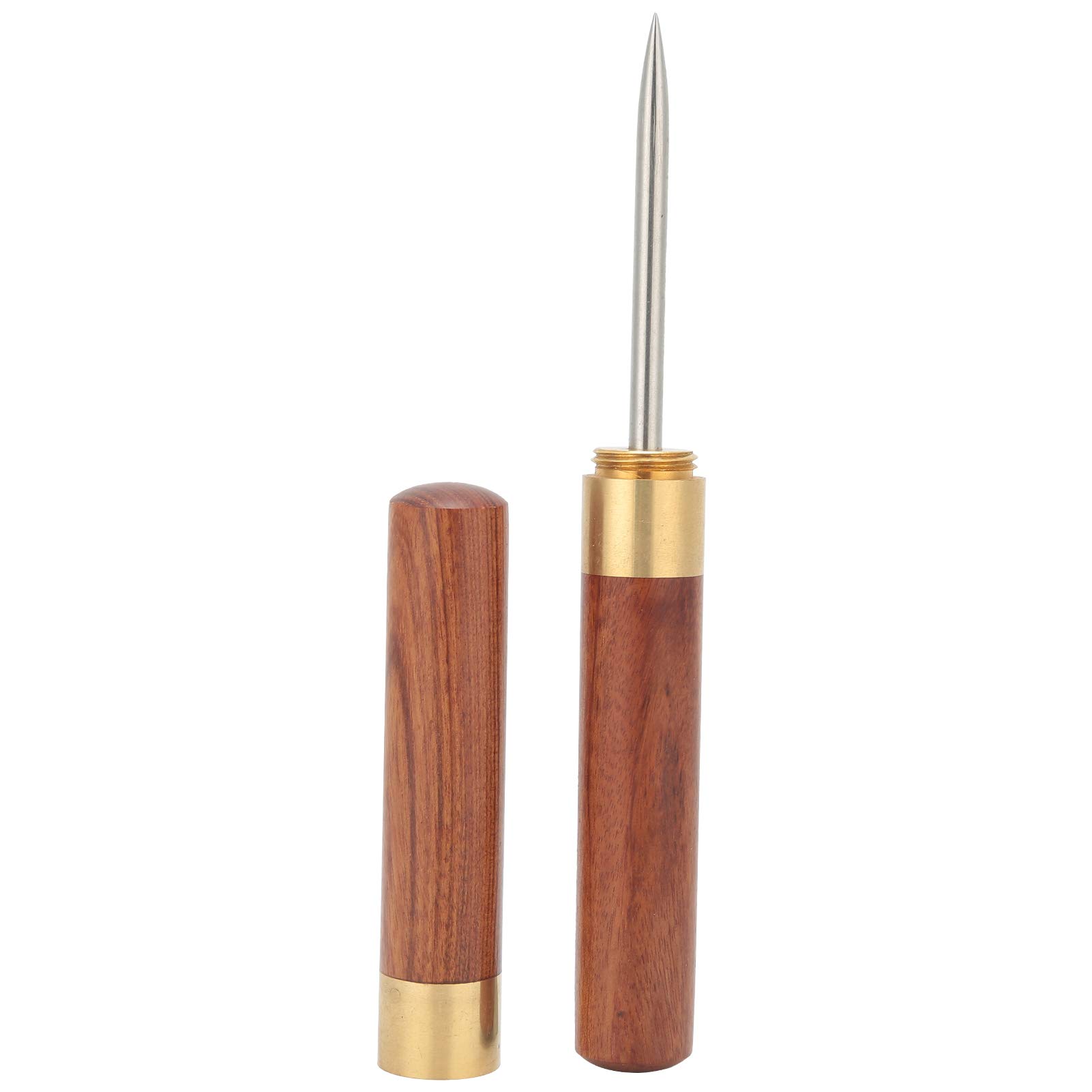 Gsycle Puer Tea Needle Knife Tools, Rosewood Stainless Steel Ice Pick Tea Cake Pick Tool Tea Ceremony Accessories for Breaking Cakes