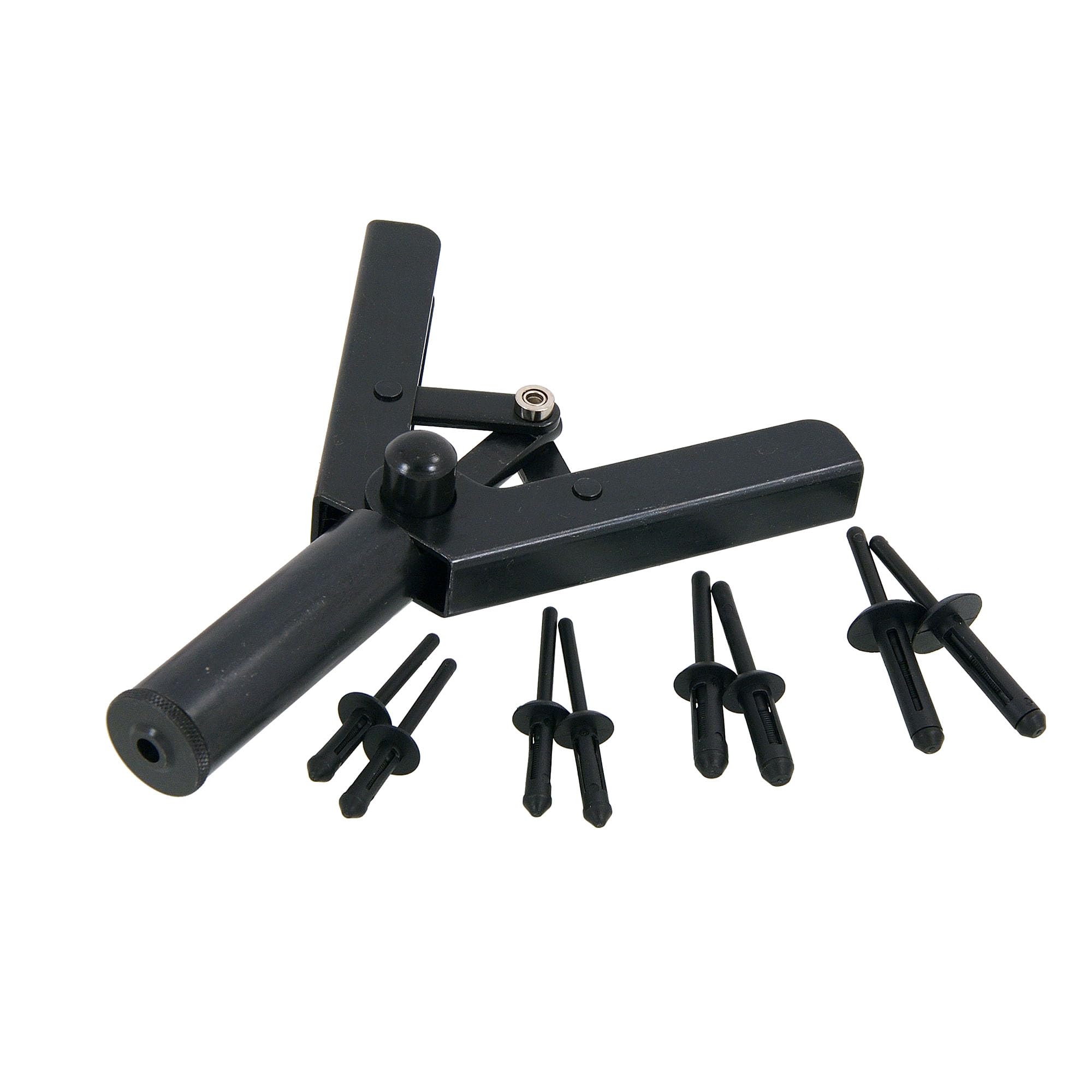 Neilsen CT0854-41pc Plastic Riveter Set with Riveting Gun and 40 Plastic Rivets Assorted Sizes