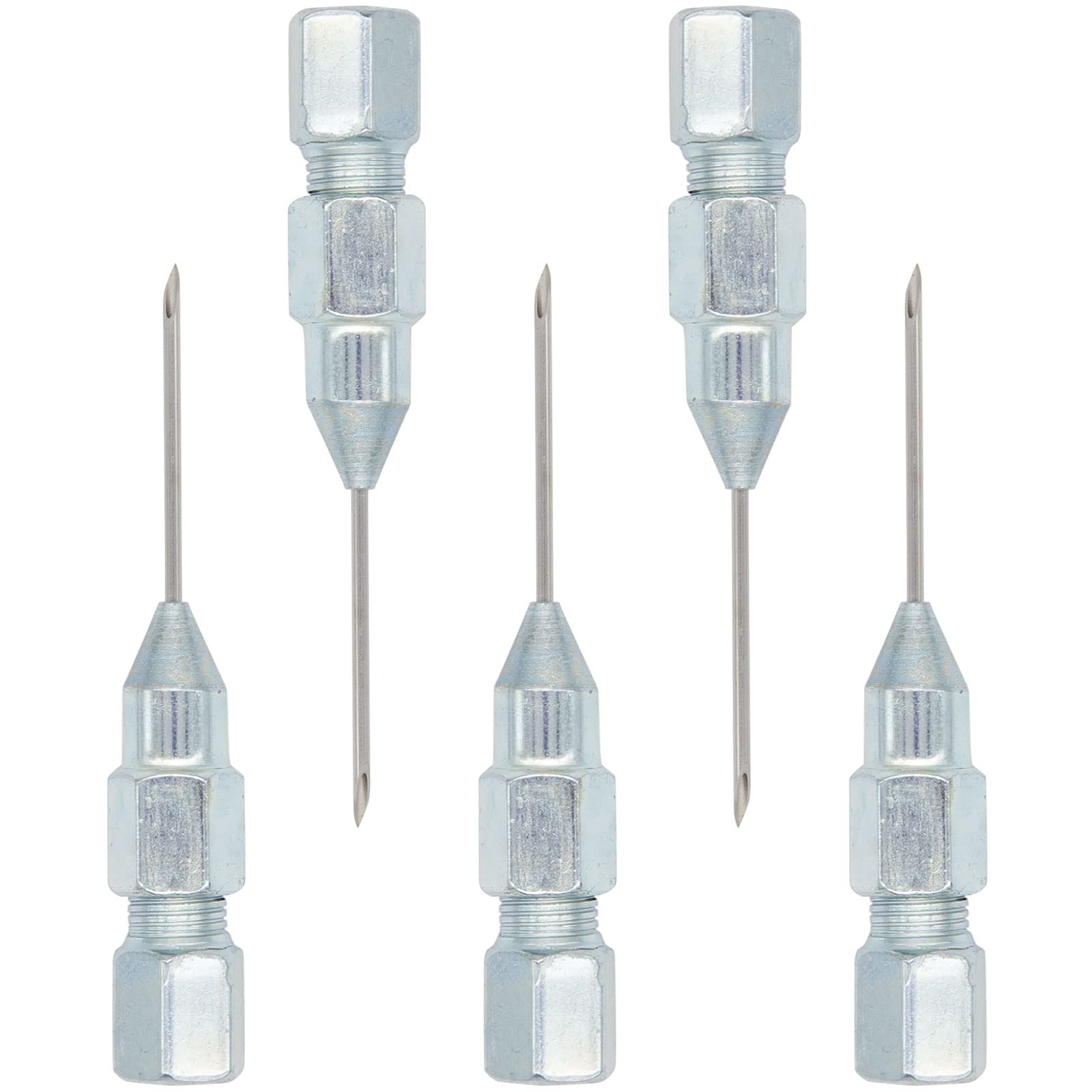 5pcs Grease Gun Needle Tip of The Mouth Removable Needle Nose Head Nozzle AUS