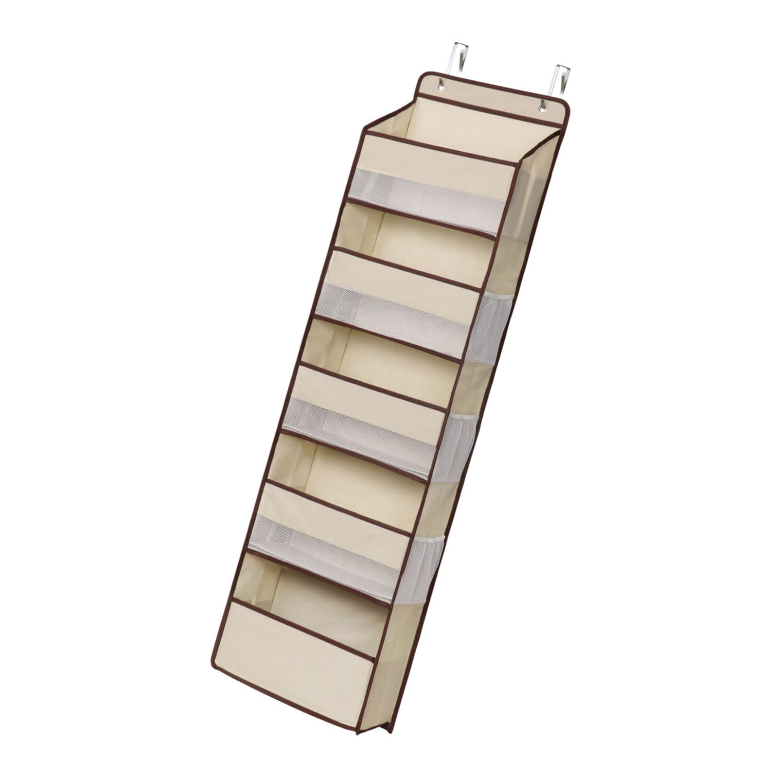 HENYGEN Foldable Fabric Hanging Storage Unit for Scarves Hats and Daily Items Compact Wardrobe Planner