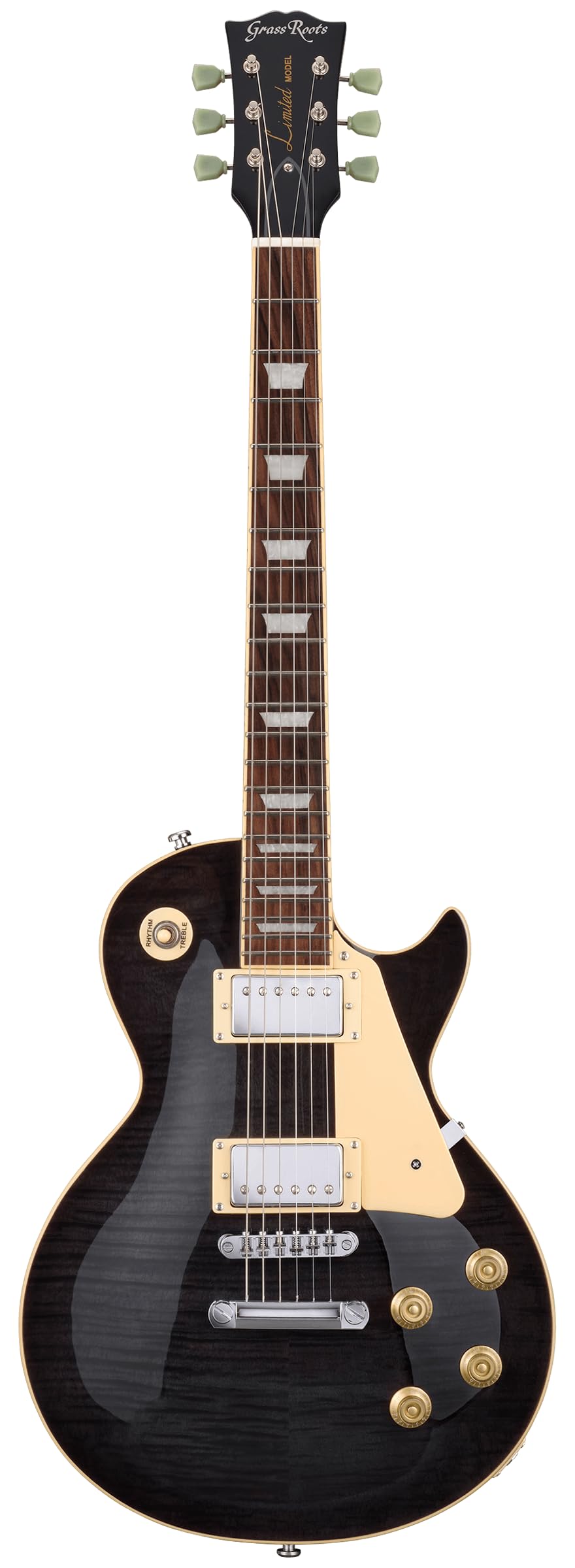 Amazon | GrassRoots G-LP-STD See Thru Black エレキギター