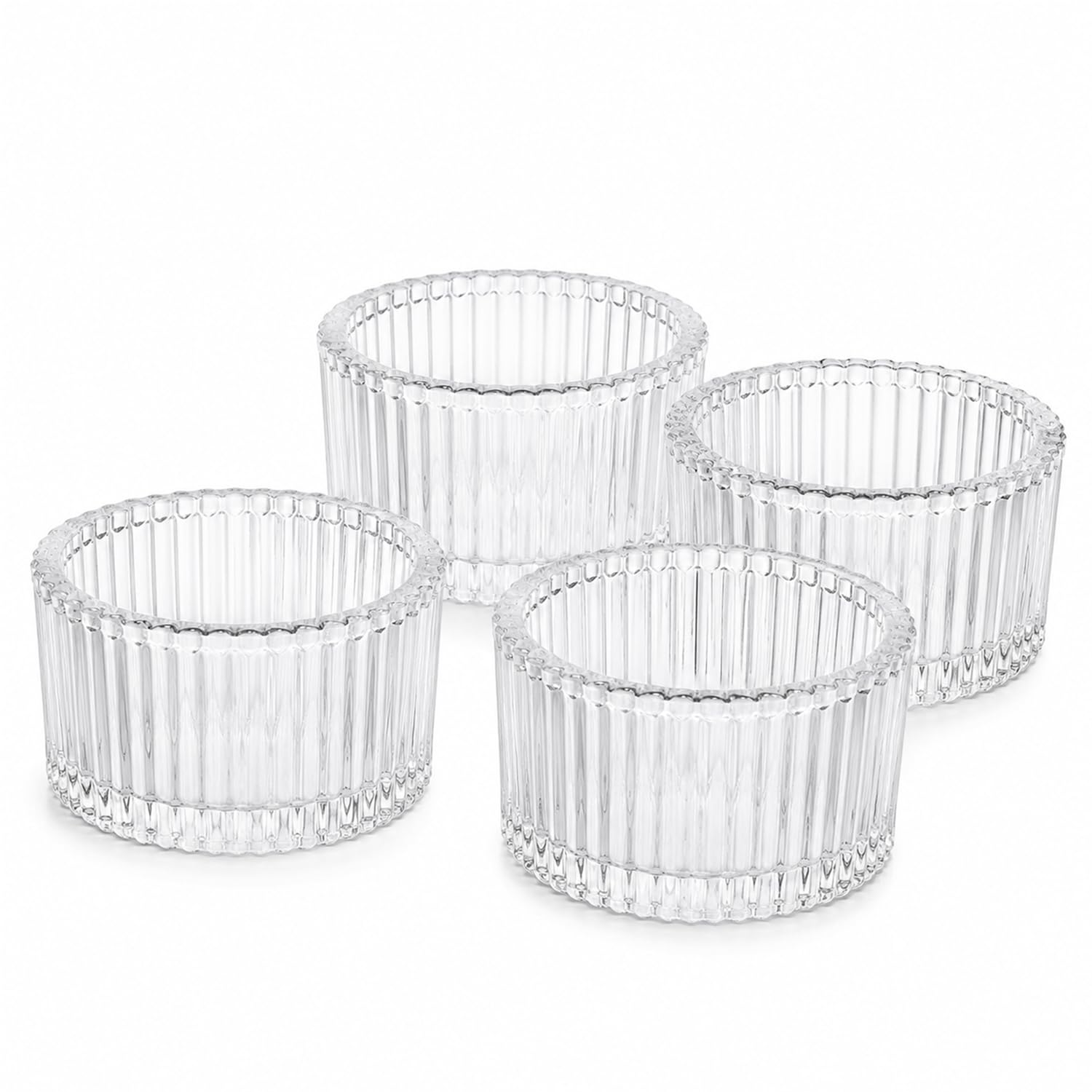 Pots à bougies en verre pour réussir vos mini bougies parfumées d'aromathérapie sans fissures