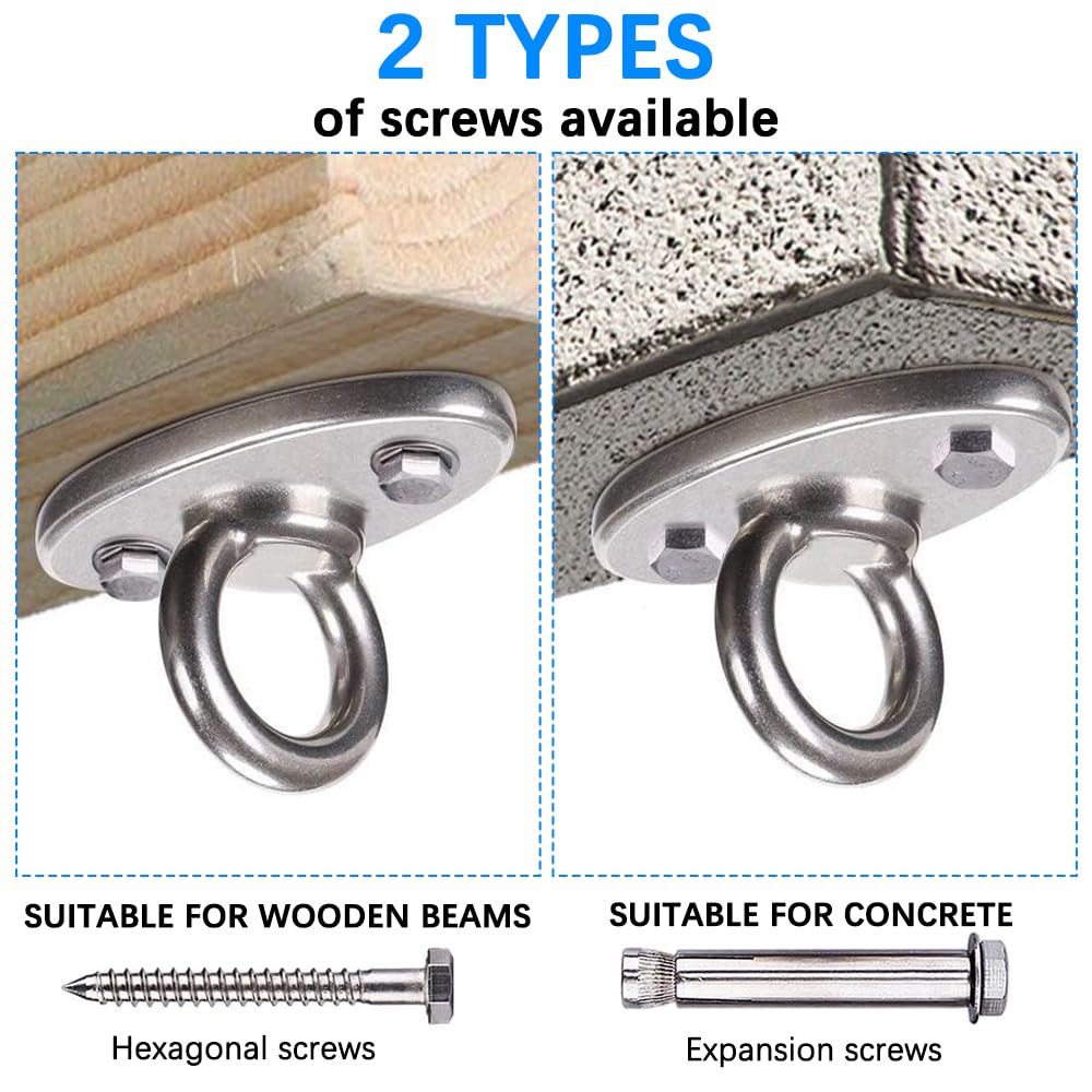 HENK Crochet De Balançoire Crochet De Plafond Pour Poutres En Bois Crochet De Sécurité 120-160 Mm Pour Fauteuil Suspendu (8,85 X 120 Mm