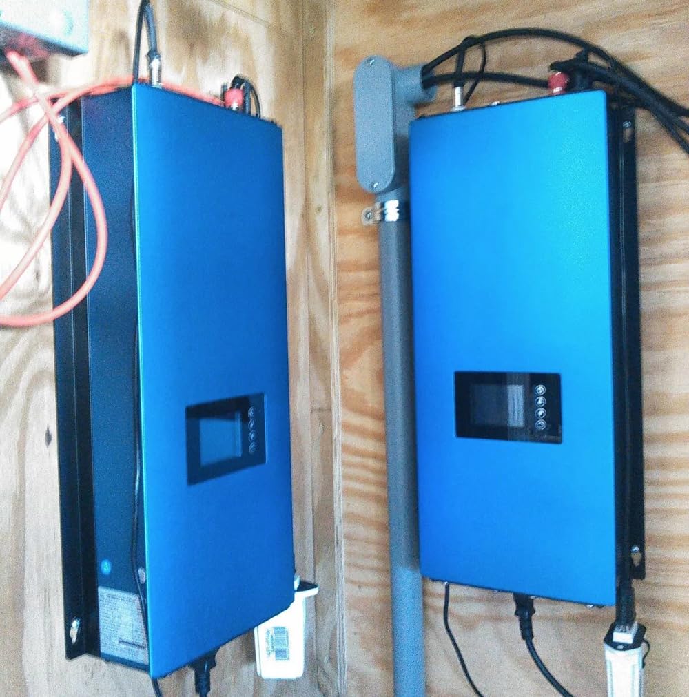 2000W Solar netzgekoppelter Wechselrichter mit Leistungsbegrenzer LCD-Display,Photovoltaik Grid Inverter mit WiFi,DC45V-90V Solareingang AC185-265V Ausgang,SUN-2000GTIL2-H